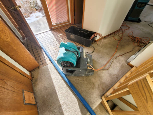 Water damage restoration process in Center, TX